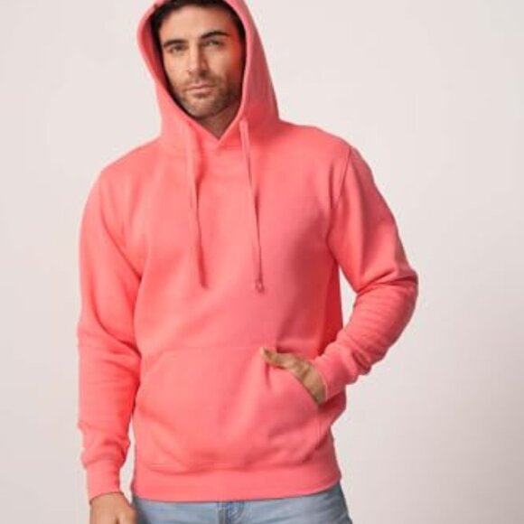 Midweight Classic Pullover Fleece Hoodie Unisex Decorator Blanks Style - Picture 5 of 6